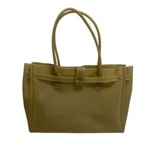 Nordstrom Jelly Shoulder Tote Handbag Vinyl See Thru Yellow Mustard Shop Italy